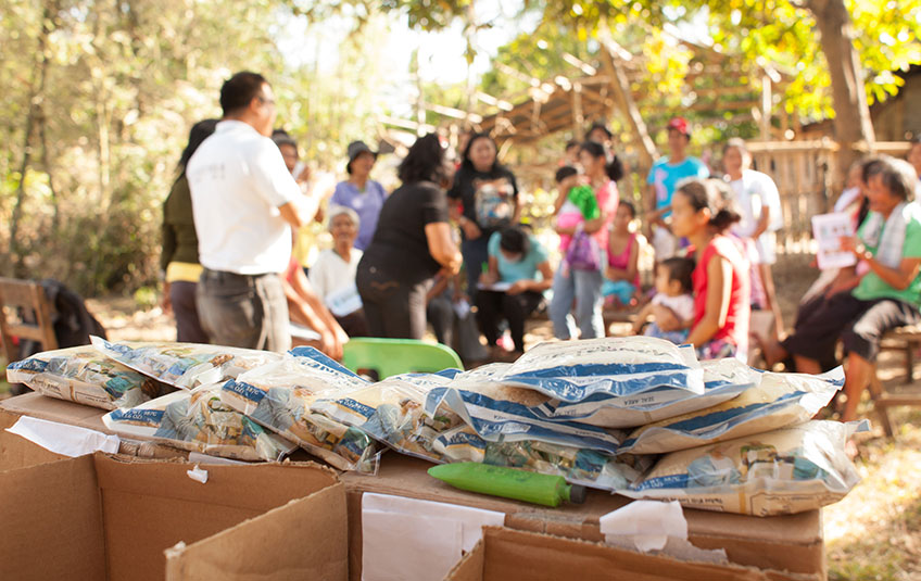 FMSC meals being distributed in the Philippines