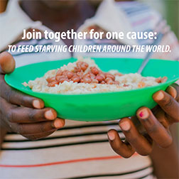FMSC Instagram post - Join together for one cause: to feed starving children around the world.