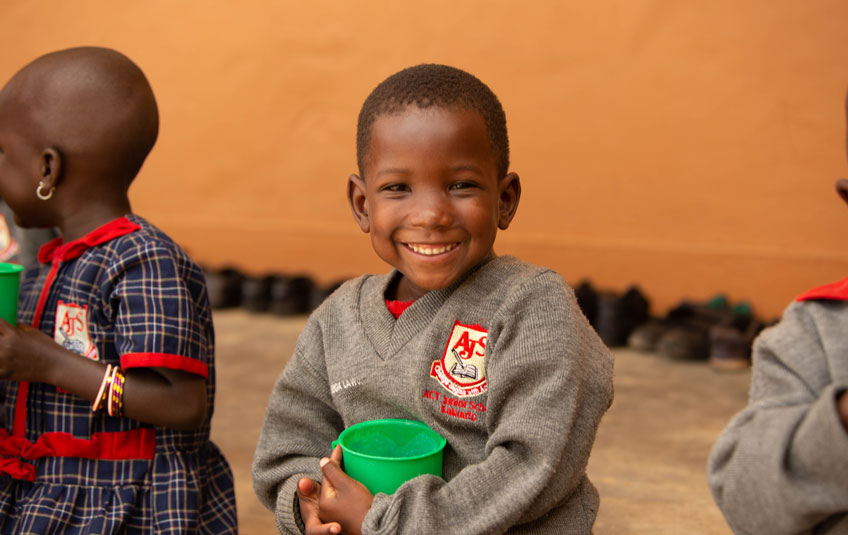 A smiling girl in Uganda