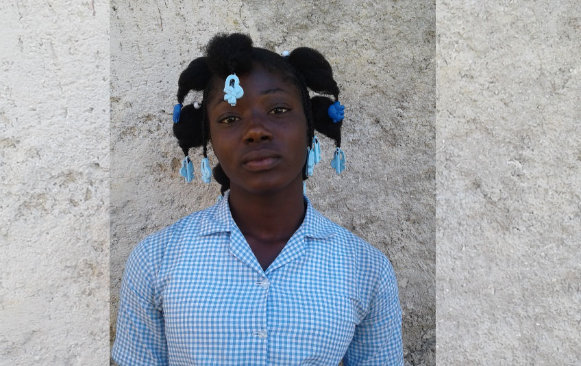 a teenage Haitian girl