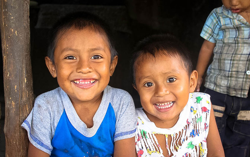 Happy kids in Guatemala