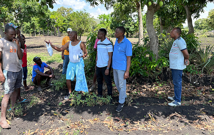 Farmers meeting in Haiti