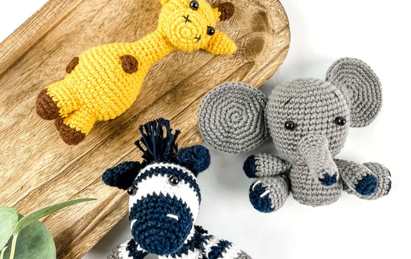 Amigurumi handmade by artisans at Weaving Hope in Peru.