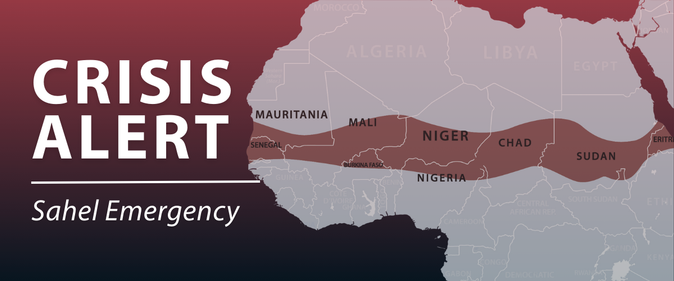Crisis Alert sahel emergency map