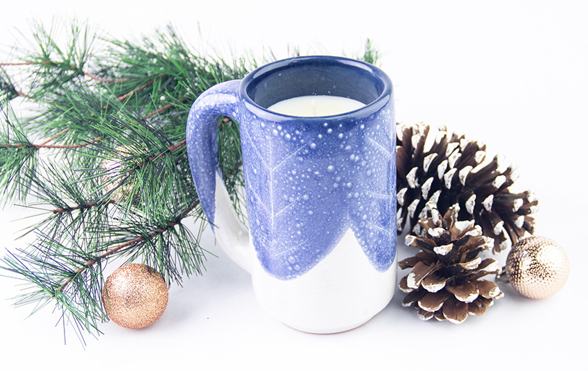 Winter Mug Candle