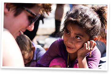 Bonding with children in Nicaragua