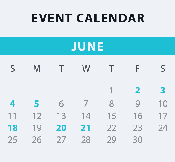 June Event Calendar