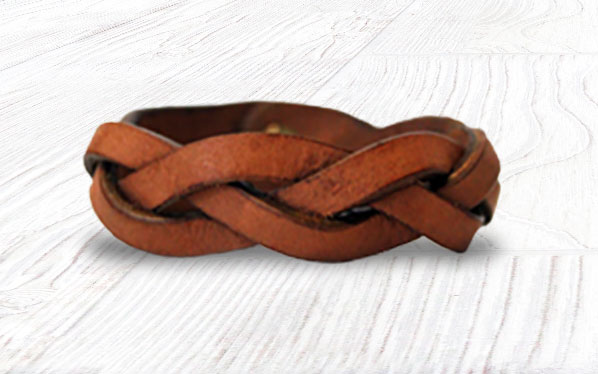 Braided Leather Bracelet - Made in Haiti