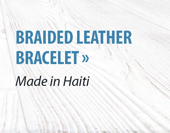 Braided Leather Bracelet - Made in Haiti
