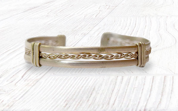 Silver Braided Necklace - Made in Nicaragua