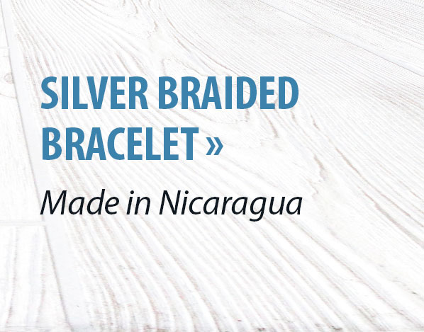 Silver Braided Necklace - Made in Nicaragua