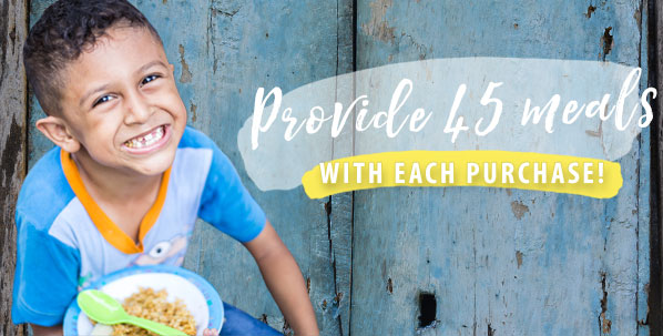 Provide 45 meals with each purchase!