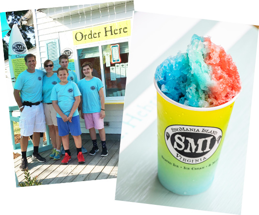 snowmania ice cream and staff
