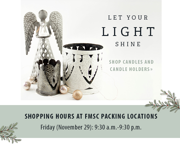 let your light shine with candles and candle holders