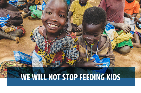 we will not stop feeding kids