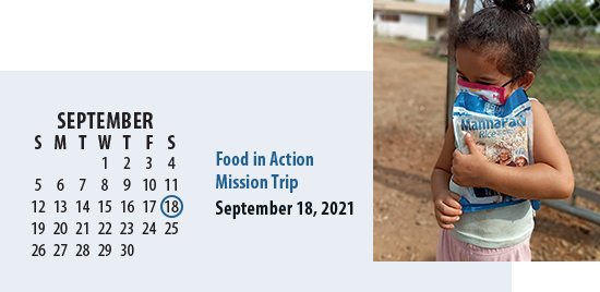 FMSC Food in Action Mission Trip is September 18, 2021