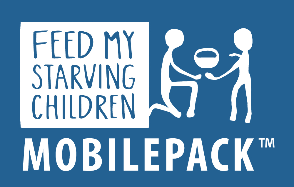 Feed My Starving Children White MobilePack Logo