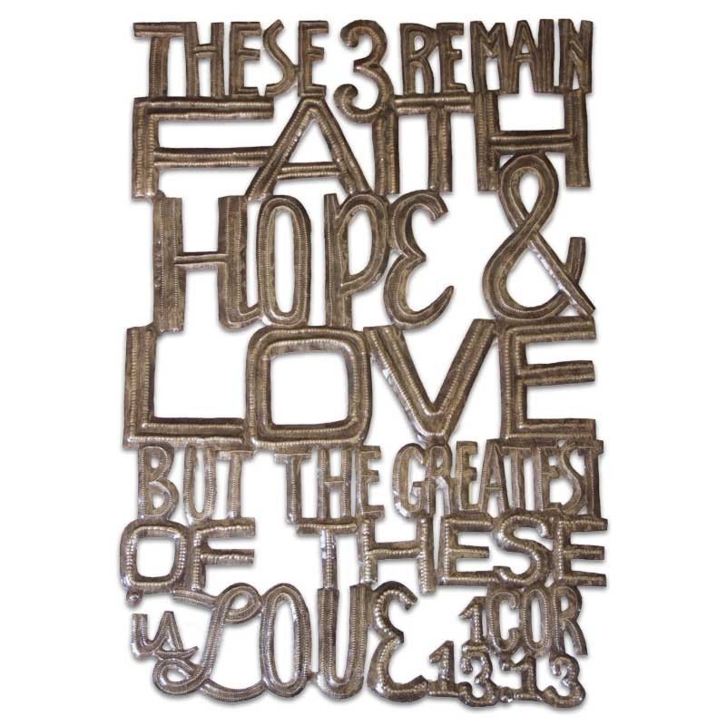 Faith Hope Love Wall Art
