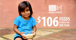 $106 feeds a child for a year
