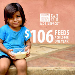 $106 feeds a child for a year
